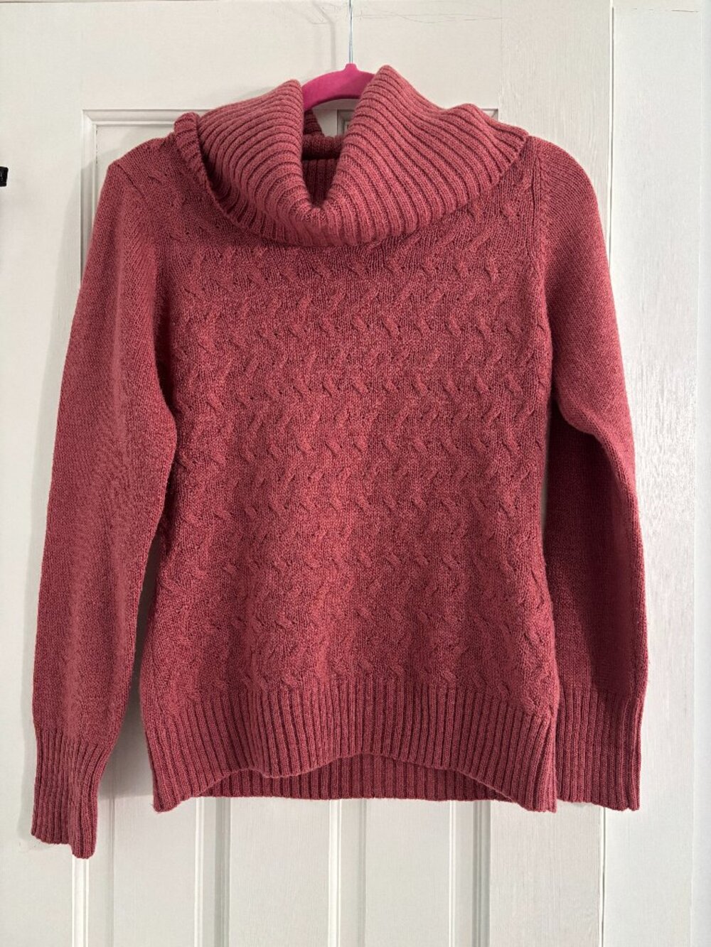 HEKLA & Co. Made in Italy Cowl Neck Wool Blend Sweater - Medium